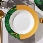 Тарелка глубокая Доляна «Малахитовая шкатулка», 340 мл, d=20 см, фарфор - Фото 2