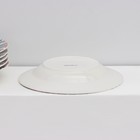 Набор тарелок фарфоровых Доляна Askım, 18 предметов: 6 тарелок d=20 см, 6 тарелок d=25 см, 6 тарелок глубоких 340 мл - фото 4358248