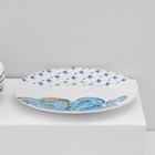 Тарелки Доляна «Звёздная ночь», 18 предметов: 6 тарелок d=20 см, 6 тарелок d=25 см, 6 тарелок глубоких 340 мл, фарфор, белые, голубые - Фото 8