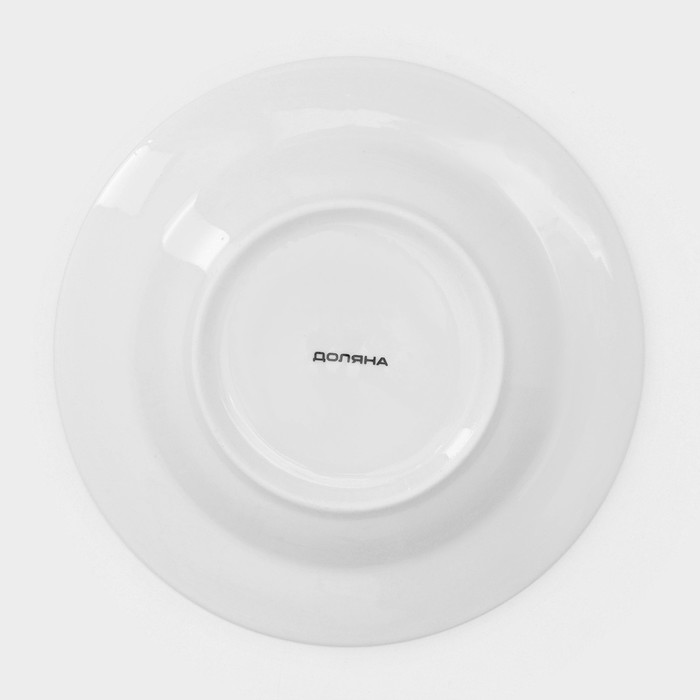 Набор тарелок фарфоровых Доляна «Малахитовая шкатулка», 18 предметов: 6 тарелок d=20 см, 6 тарелок d=25 см, 6 тарелок глубоких 340 мл - фото 1907500590
