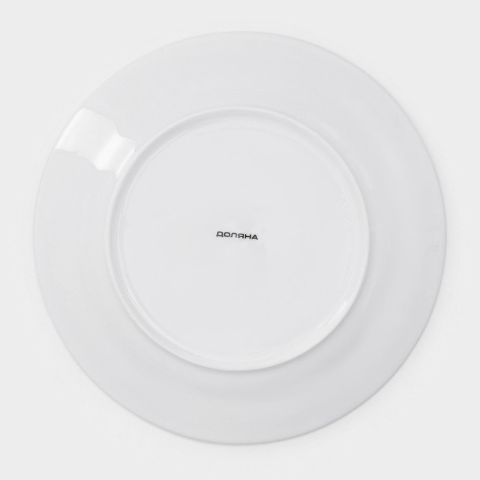 Набор тарелок фарфоровых Доляна «Малахитовая шкатулка», 18 предметов: 6 тарелок d=20 см, 6 тарелок d=25 см, 6 тарелок глубоких 340 мл - фото 1907500584