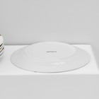 Набор тарелок фарфоровых Доляна «Малахитовая шкатулка», 18 предметов: 6 тарелок d=20 см, 6 тарелок d=25 см, 6 тарелок глубоких 340 мл - фото 4358278