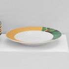 Набор тарелок фарфоровых Доляна «Малахитовая шкатулка», 18 предметов: 6 тарелок d=20 см, 6 тарелок d=25 см, 6 тарелок глубоких 340 мл - фото 4358280