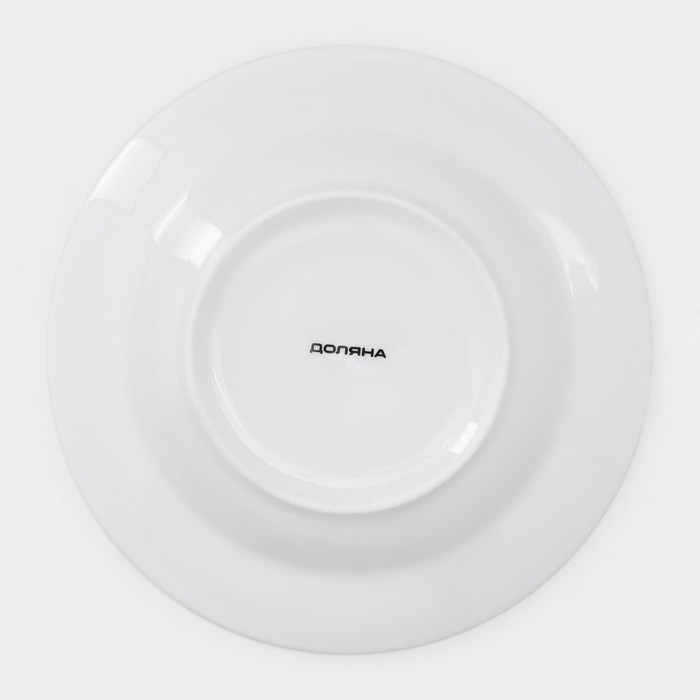 Набор тарелок фарфоровых Доляна Ternura, 18 предметов: 6 тарелок d=20 см, 6 тарелок d=25 см, 6 тарелок глубоких 340 мл - фото 1907500605