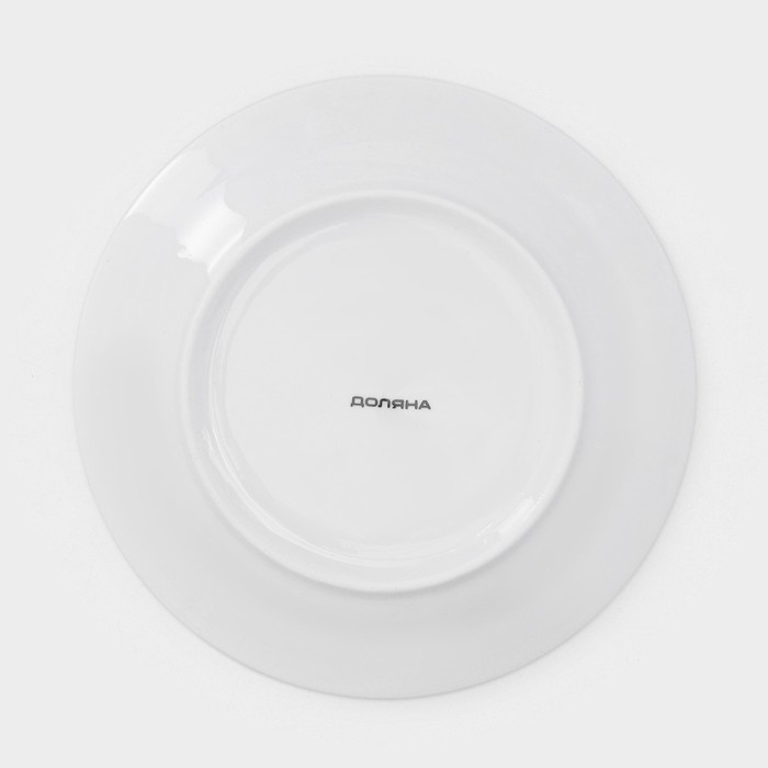 Набор тарелок фарфоровых Доляна Ternura, 18 предметов: 6 тарелок d=20 см, 6 тарелок d=25 см, 6 тарелок глубоких 340 мл - фото 1907500599
