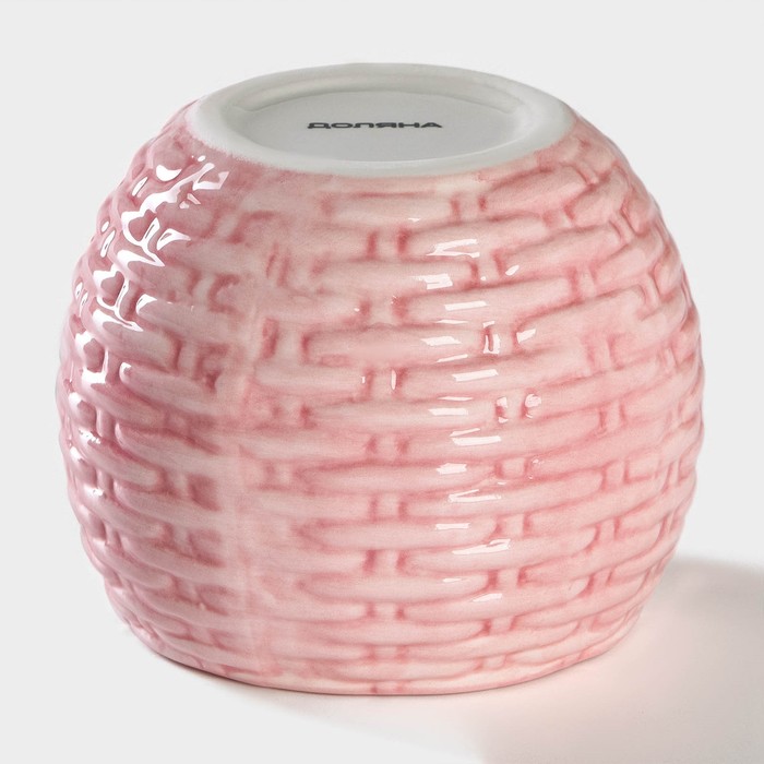 Сахарница Доляна «Зайка», 650 мл, цвет розовый - фото 1882475231