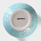 Сахарница Доляна «Зайка», 650 мл, доломит, голубая - Фото 5