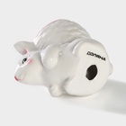 Подставка для яйца Доляна «Зайка», доломит, 8×5.5×7.5 см, белая, розовая - Фото 6