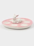 Подставка для яиц Доляна «Зайка», 25×18×9 см, доломит, розовая - Фото 4