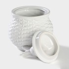 Сахарница Доляна «Зайка», 400 мл, доломит, белая - Фото 3