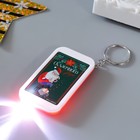 Фонарик брелок для ключей на кольце «Дед Мороз с зайчиком - Сказочного года», 6.5×3.5×1 см, МИКС - Фото 5