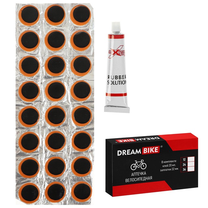 Аптечка велосипедная Dream Bike, 24 заплатки - Фото 1