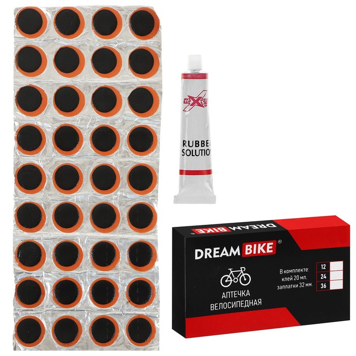 Аптечка велосипедная Dream Bike, 36 заплаток - Фото 1