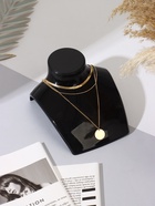 Бюст для украшений QF, 19.5×9.8×16 см, чёрный - Фото 2