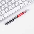 Ручка металл с колпачком «Russia», фурнитура серебро, 1.0 мм - Фото 3