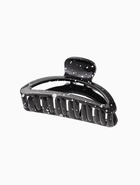 Крабик для волос «Пелагея», дуга, 9 см, белый, чёрный - Фото 4