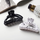 Крабик для волос «Пелагея», дуга, 9 см, белый, чёрный - Фото 6