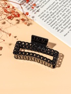 Крабик для волос «Изабель», прямой, 9 см, чёрный 7862179