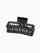 Крабик для волос «Изабель», прямой, 9 см, чёрный 7862179