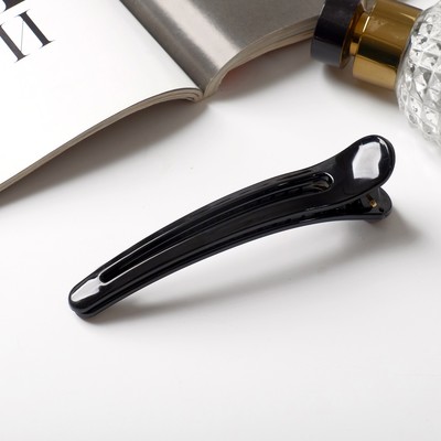 Зажим для волос «Лорен», классика, 12 см, чёрный