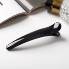 Зажим для волос «Лорен», глянец, 12 см, чёрный - Фото 1