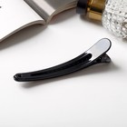 Зажим для волос «Лорен», глянец, 12 см, чёрный - Фото 2