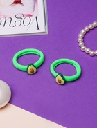 Резинки для волос «Маленькая радость», набор 2 шт., авокадо, зелёные - фото 117033087