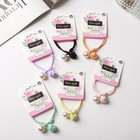 Резинка для волос "Лина" шарик петля, микс - фото 24686433