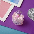 Крабик для волос «Маленькая радость», бантик, 2 см, набор 4 шт., розовый (комплект 3 шт) - фото 46678244