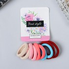 Резинки для волос QF «Синди», набор 10 шт., блеск эффект, 2.5 см - Фото 1