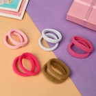 Резинки для волос «Синди», набор 10 шт., блеск акварель, 4.5 см - Фото 2