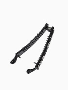 Банан для волос "Эмма" 9,5 см, серебристо-чёрный (6 шт) - фото 809334912