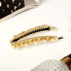 Банан для волос "Бахора" 10 см, золото (комплект 5 шт) - фото 21705628