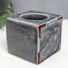 Подсвечник керамика на 1 свечу "Растительный узор" МИКС 7х9х7,5 см - фото 21705717