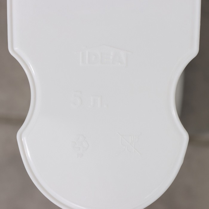 Контейнер для стирального порошка, 5 л, 11×24,6×32 см, цвет серый - фото 1898712096