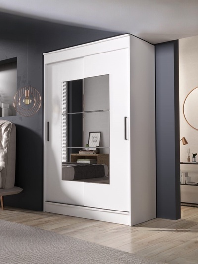 Шкаф – купе «Элегант 1», 1260×590×2000 мм, цвет белый