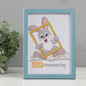 Фоторамка для фото 15×21 см Keep memories «Акварель», пластик, голубой, (пластиковый экран) Фоторамка для фото 15×21 см Keep memories «Акварель», пластик, голубой, (пластиковый экран)