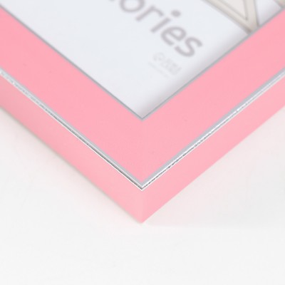 Фоторамка пластик "Акварель" 10х15 см, розовый