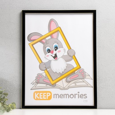 Фоторамка для фото 30×40 см Keep memories «Акварель», пластик, чёрный, (пластик)