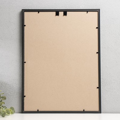 Фоторамка пластик "Акварель" 30х40 см, чёрный (стекло)