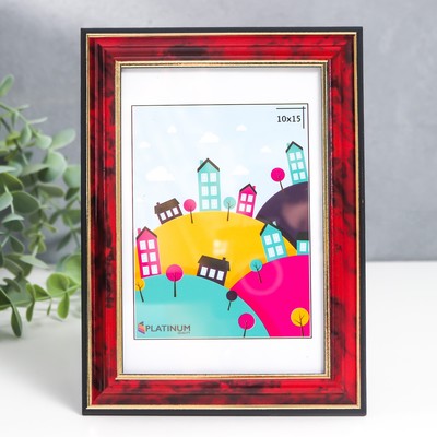 Фоторамка для фото 10×15 см «Офис», пластик, яшма (стекло)