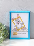 Фоторамка для фото 15×21 см «Радуга», пластик, аквамарин металлик, (пластиковый экран) - Фото 5