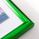 Фоторамка пластик "Радуга" 10x15 см, зеленый металлик - Фото 4