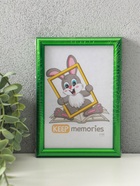 Фоторамка для фото 10×15 см «Радуга», пластик, зелёный металлик, (пластиковый экран)  (артикул 9149240)  большой выбор товаров оптом и в розницу по низким ценам с доставкой