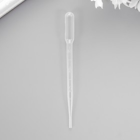 Пипетка пластик для рисования в технике батик 'Пипетка Пастера' 3 мл 15,5 см