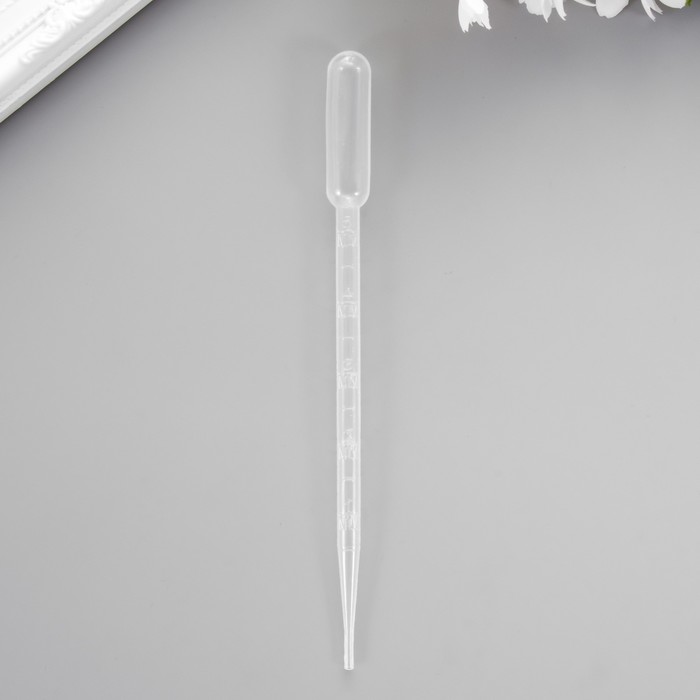 Пипетка пластик для рисования в технике батик "Пипетка Пастера" 5 мл 21 см - Фото 1