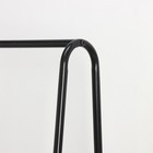 Вешалка - стойка напольная для одежды Доляна «Лофт», с двумя полками, 59×35×152 см, чёрная - Фото 4