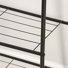 Вешалка - стойка напольная для одежды Доляна «Лофт», с двумя полками, 59×35×152 см, чёрная - Фото 5