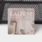 Корзинка универсальная LaDо́m, квадратная, с ручкой, 24.5×24.5×18 см, чёрная - Фото 6