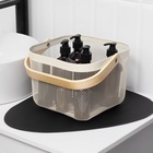 Корзинка универсальная LaDо́m, квадратная, с ручкой, 24.5×24.5×18 см, кремовая - Фото 2